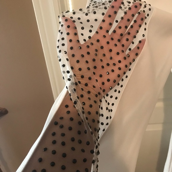 Country Glam, Ladies, White, One Shoulder, Crystal Embellished, Jumpsuit. XL - Picture 11 of 15